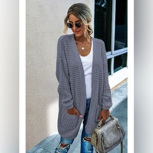 Open Front Knit Cardigan